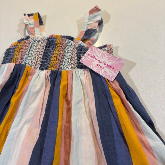 Tommy Bahama Toddler Girl 24M Striped Dress 100% Cotton - Picture 2 of 5